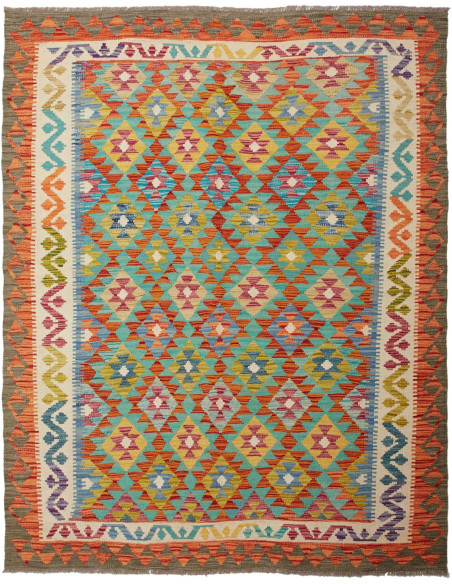Kilim 156x198 Cm Kilim Afghanistan, Lana Cardata A Mano