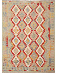Kilim 150x201 Cm Kilim, Afghanistan, Hand-carded Wool (warp: