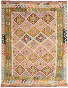 Kilim 155x200 Cm Kilim, Afghanistan, Hand-carded Wool (warp: