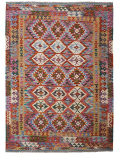 Kilim 157x207 Cm Kilim Afghanistan Hand-carded Wool (warp