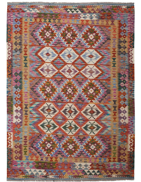 Kilim 157x207 Cm Kilim Afghanistan Hand-carded Wool (warp