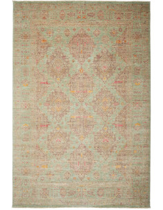 Tappeto Tribal Pakistan 245x335 Verde Menta Sfu