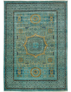 Rug Mamlouk Pakistan 207x294 Turquoise Gold