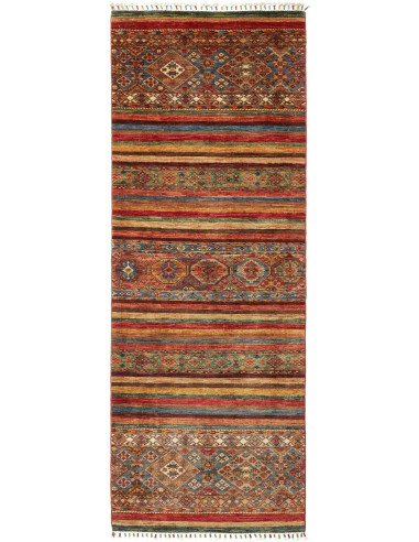 Tappeto Samarkand Pakistan 90x249 Rosso Terraco