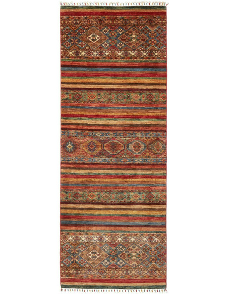 Tappeto Samarkand Pakistan 90x249 Rosso Terraco