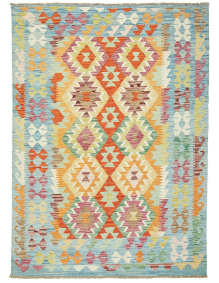 Kilim 147x206 Cm Kilim Afghanistan Lana Cardata A Mano