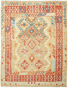 Kilim 156x198 Cm Kilim, Afghanistan, Lana Cardata A Mano