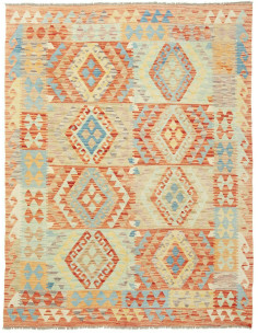 Kilim 149x196 Cm Kilim, Afghanistan, Lana Cardata A Mano