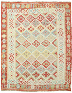 Kilim 157x195 Cm Afghan Kilim. Hand-carded Wool (cotton