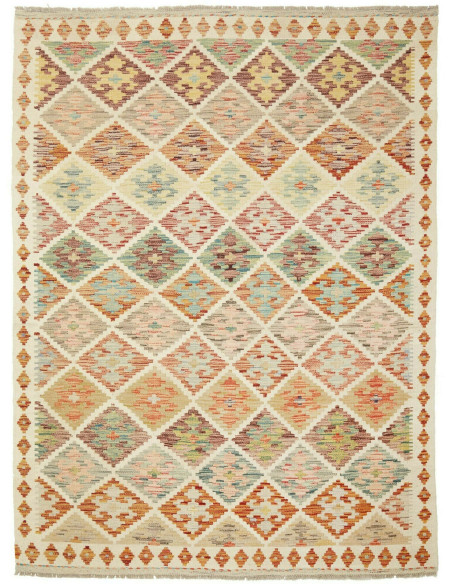 Kilim 148x196 Cm Kilim Afghanistan Lana Cardata A Mano