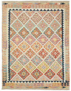 Kilim 148x215 Cm Kilim, Afghanistan, Lana Cardata A Mano