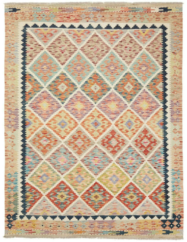 Kilim 148x215 Cm Kilim, Afghanistan, Hand-carded Wool (warp: