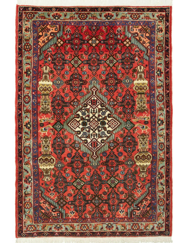 98x150 Cm Persian Tribal Rug, Hand-knotted, Wool On Cotton