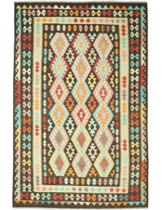 Kilim 194x294 Cm Kilim Afghanistan Hand-carded Wool Cotton