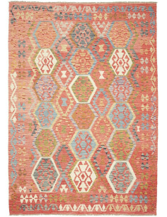 Kilim 207x295 Cm Kilim, Afghanistan, Lana Cardata A Mano