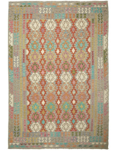 Kilim 203x295 Cm Kilim, Afghanistan, Lana Cardata A Mano