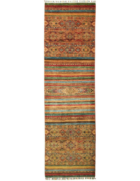 Rug Samarkand Pakistan 82x282 Brown Terracotta