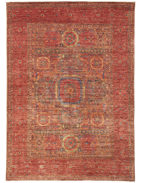 Mamlouk 145x205 Cm Mamlouk, Pakistan, Lana Cardata A Mano