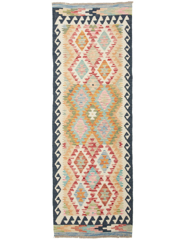 Kilim 65x194 Cm Kilim, Afghanistan, Hand-carded Wool (pile),