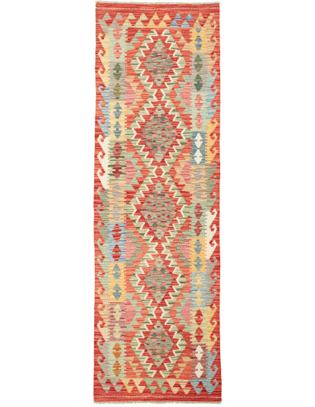 Kilim 77x248 Cm Kilim, Afghanistan, Hand-carded Wool (warp:
