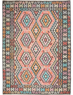 Kilim 206x278 Cm Kilim Afghanistan Hand-carded Wool (warp: