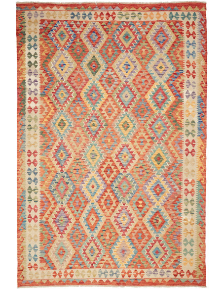 Kilim 207x293 Cm Kilim Afghanistan, Lana Cardata A Mano
