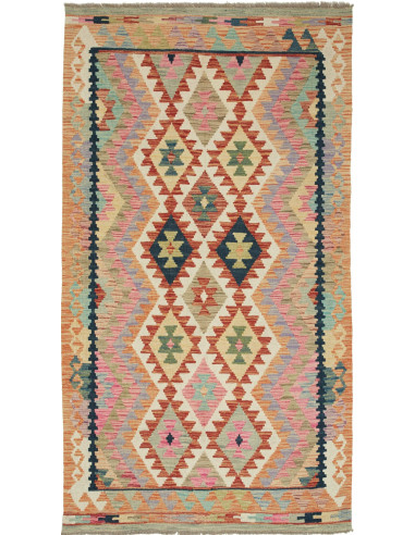 Kilim 124x193 Cm Kilim, Afghanistan, Lana Cardata A Mano