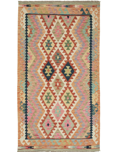 Kilim 124x193 Cm Kilim, Afghanistan, Lana Cardata A Mano