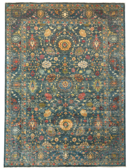 Rug Shahi Fine Pakistan 262x360 Petrol Blue Gol