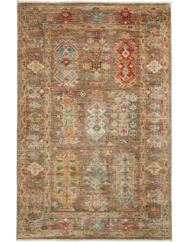 Tappeto Tribal Pakistan 83x126 Marrone Terra Tu