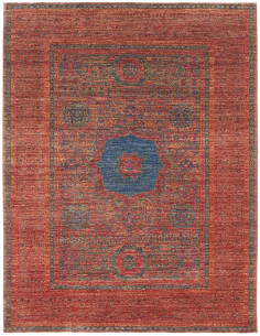 Tappeto Mamlouk Pakistan 147x194 Terracotta Ros
