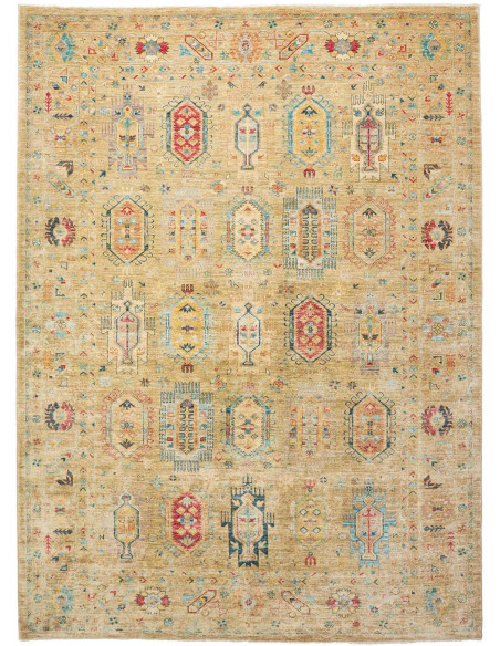 Tappeto Tribal Pakistan 253x338 Sabbia Dorata R
