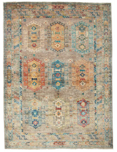 Tappeto Tribal Pakistan 148x200 Grigio-marrone