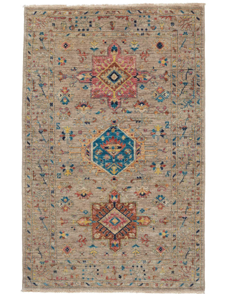 Rug Tribal Pakistan 95x152 Beige Cerise Pink