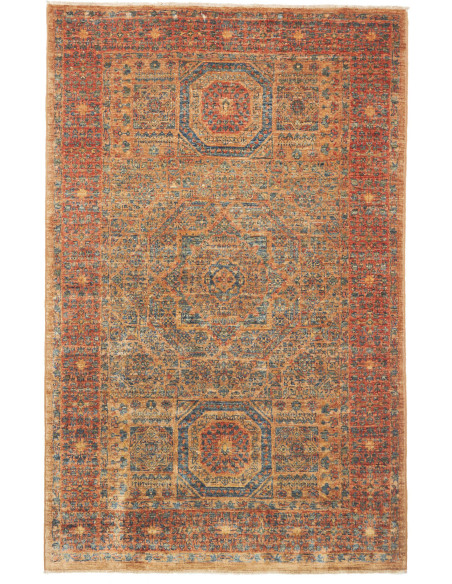 Rug Mamlouk Pakistan 100x158 Rust Gold