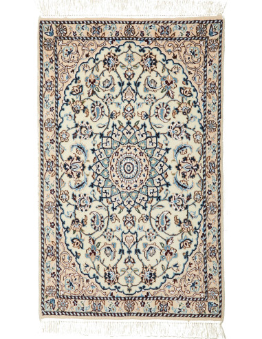 Nain 9la 60x96 Cm Nain 9la, Persia, Hand-carded Wool And
