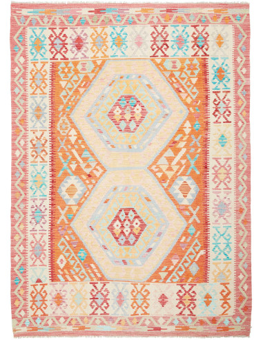 Kilim 158x215 Cm Kilim Afghanistan Lana Cardata A Mano