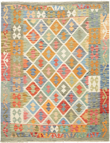 Tappeto Kilim Afghanistan 153x194 Multicolore