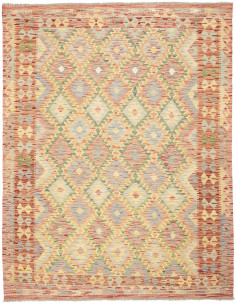 Kilim 152x195 Cm Kilim, Afghanistan, Hand-carded Wool (warp: