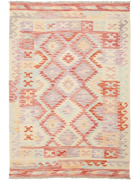 Kilim 143x207 Cm Kilim Afghanistan Hand-carded Wool Cotton