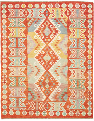 Kilim 152x193 Cm Kilim Afghanistan Hand-carded Wool (warp: