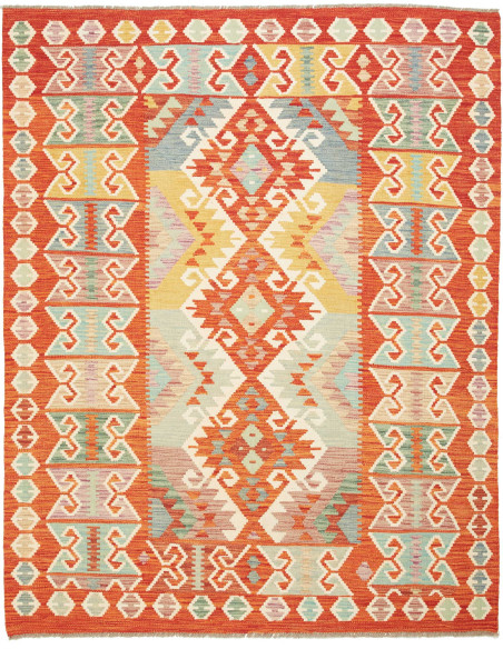 Kilim 152x193 Cm Kilim Afghanistan Lana Cardata A Mano