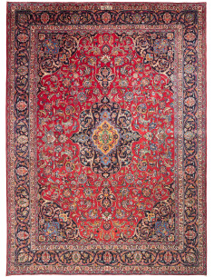 Mashad 292x405 Cm Mashad, Persia, Hand-carded Wool, Cotton