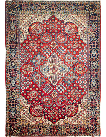 Rug Nadjafabad Persia 288x410 Crimson Red Navy