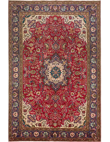Tabriz 200x303 Cm Tabriz, Persia, Lana Cardata A Mano