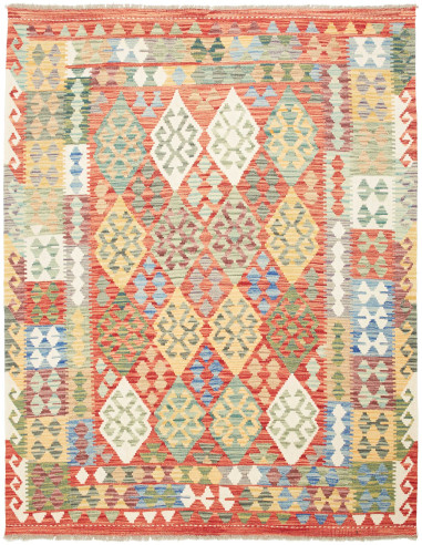 Kilim 150x195 Cm Kilim Afghanistan, Hand-carded Wool (cotton