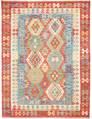 Kilim 154x201 Cm Kilim Afghanistan Hand-carded Wool Cotton