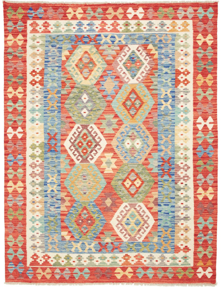 Kilim 154x201 Cm Kilim Afghanistan Hand-carded Wool Cotton