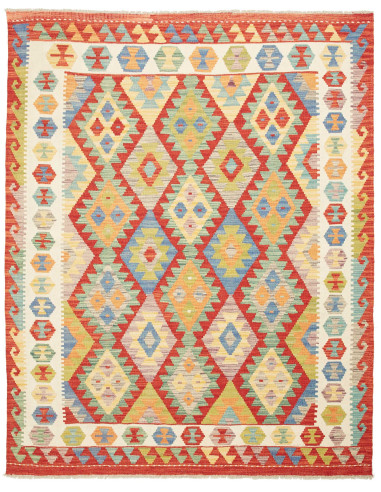Kilim 158x194 Cm Kilim, Afghanistan, Hand-carded Wool (warp: