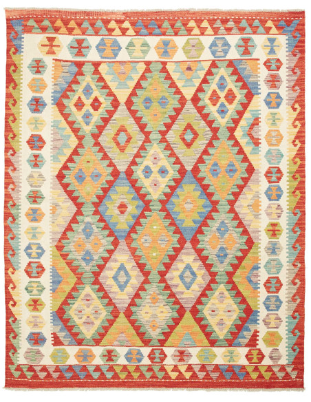 Kilim 158x194 Cm Kilim, Afghanistan, Hand-carded Wool (warp: